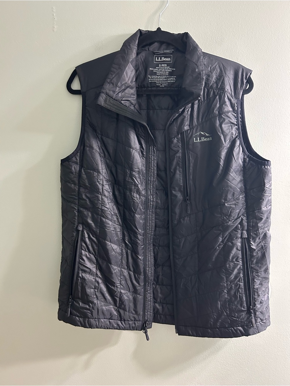 NWOT L.L.Bean PrimaLoft Packaway vest black - Picture 9 of 12